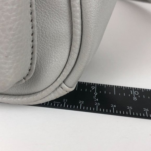 Juicy Couture Grey Gold Embellished Logo Front Top Handle Mini Backpack - Picture 8 of 15